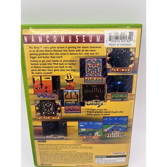 Namco Museum 2001 Original Microsoft Xbox Video Game Complete CIB Tested Working - Picture 2 of 7